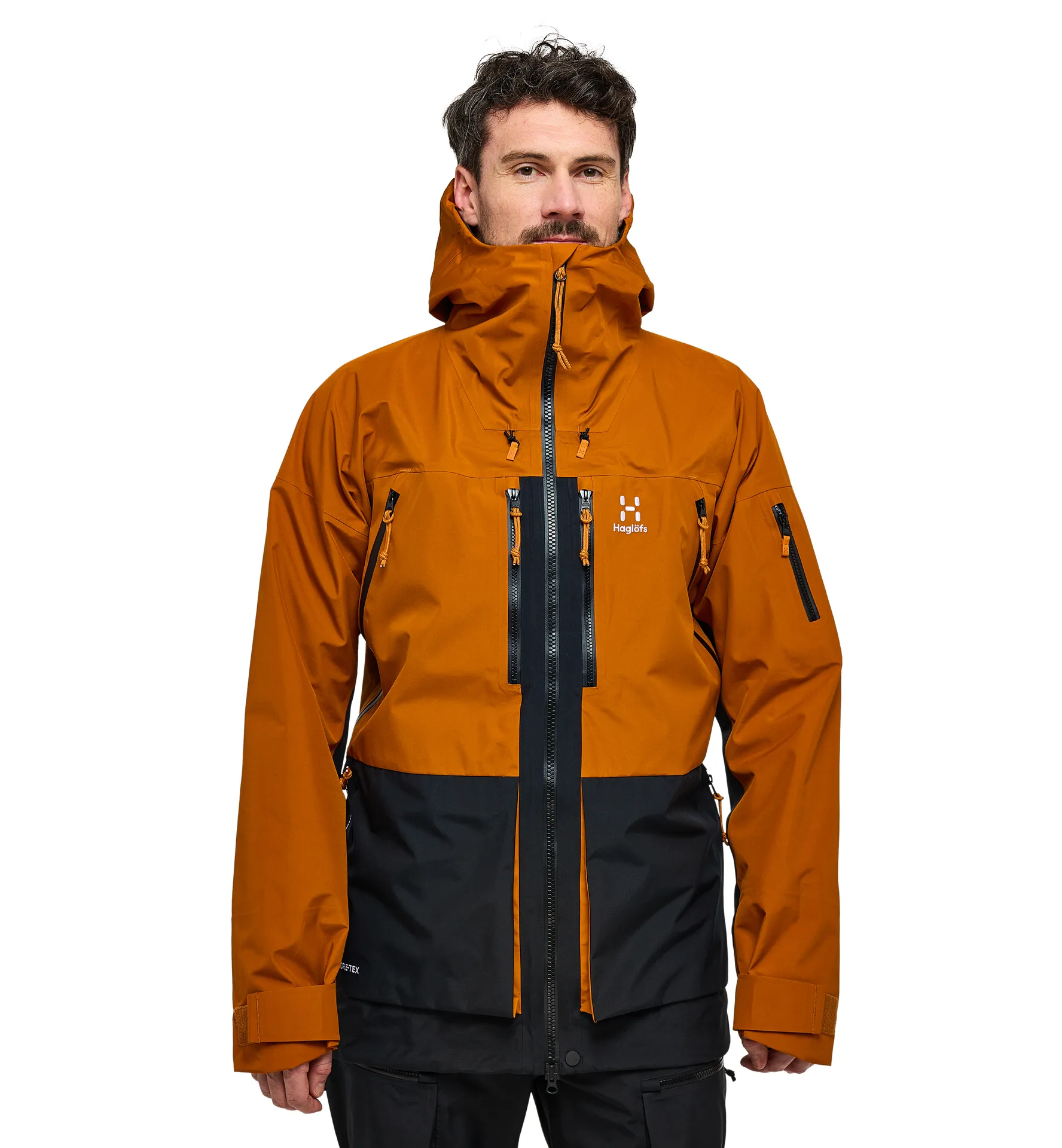 Vassi GTX Jacket Men Golden Brown/True Black
