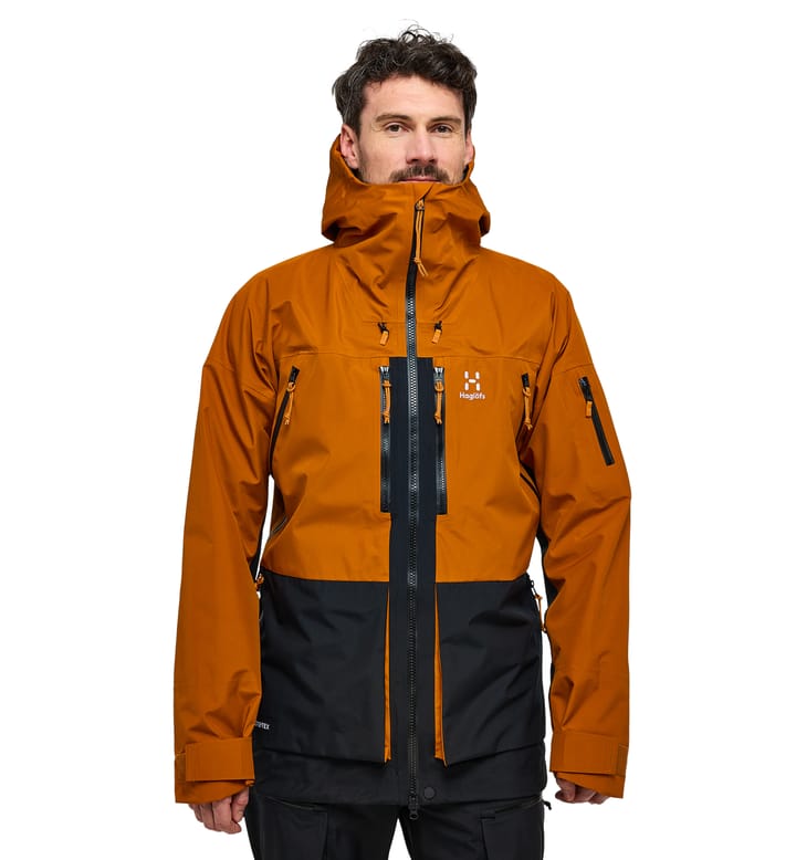 Vassi GTX Jacket Men Golden Brown/True Black