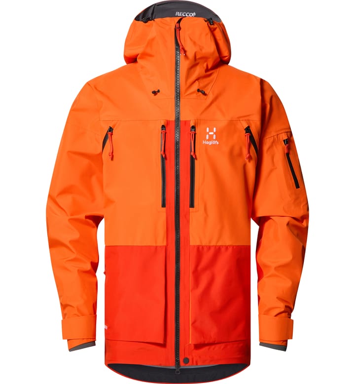 Vassi GTX Jacket Men | Blaze Orange/Habanero | Jackets | Ski ...