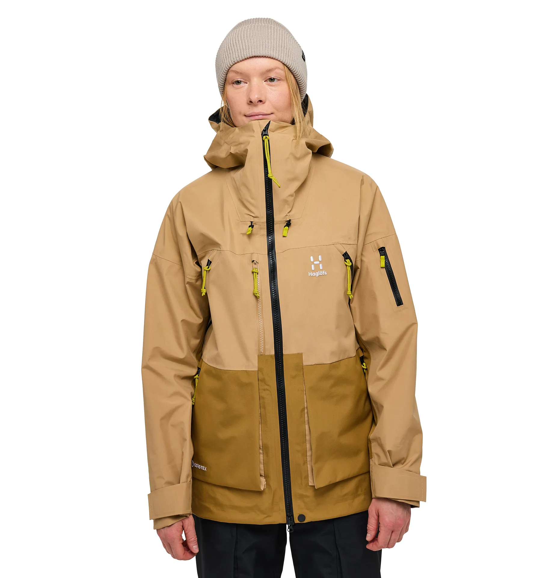 Vassi GTX Jacket Women Sand/Cinnamon Brown