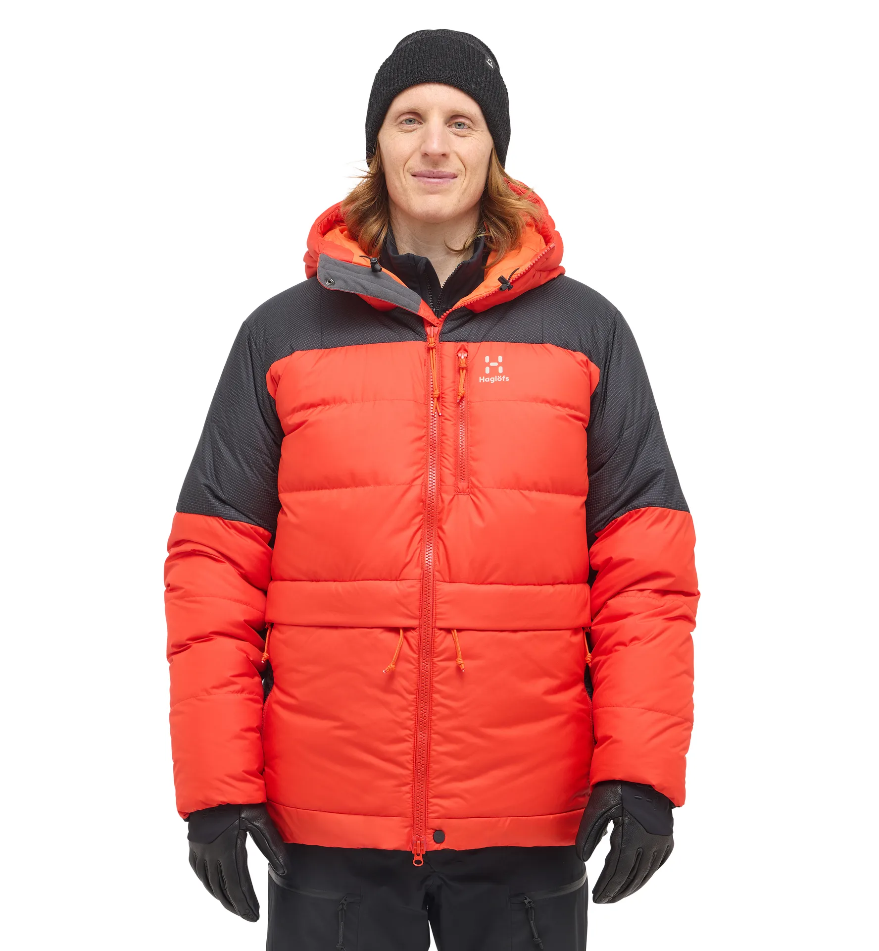 Riksgränsen Down 850 Hood Men Habanero/True Black