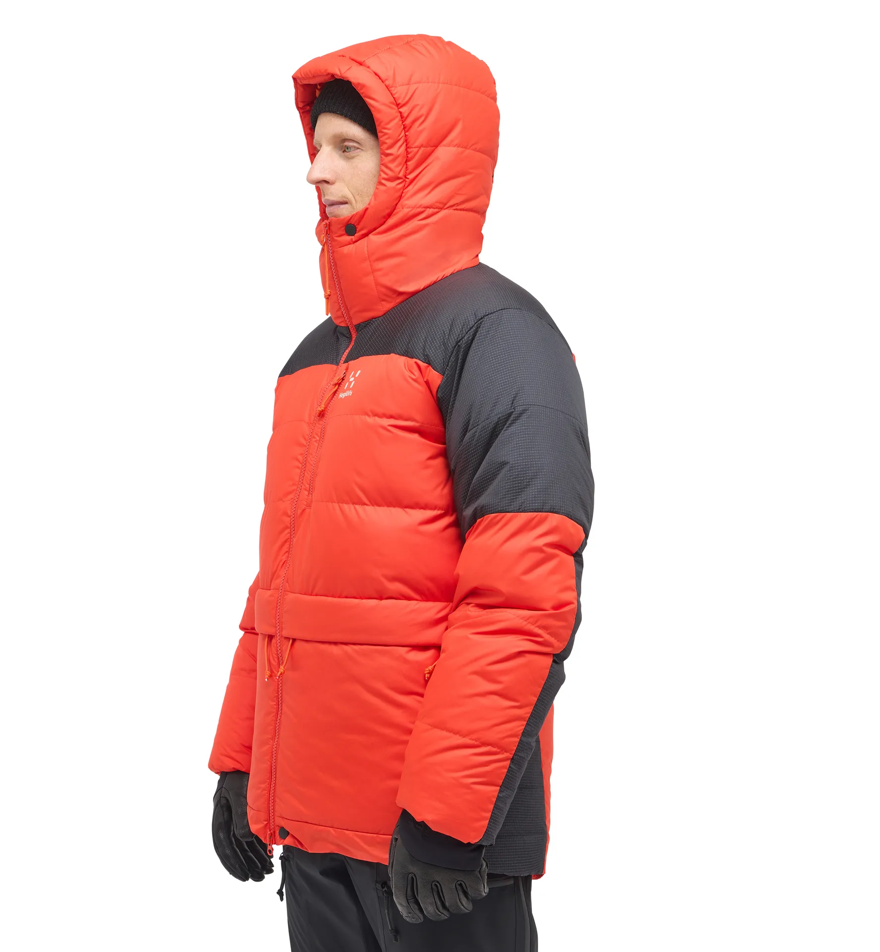 Riksgränsen Down 850 Hood Men Habanero/True Black