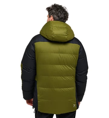 Riksgränsen Down 850 Hood Men Olive Green/True Black