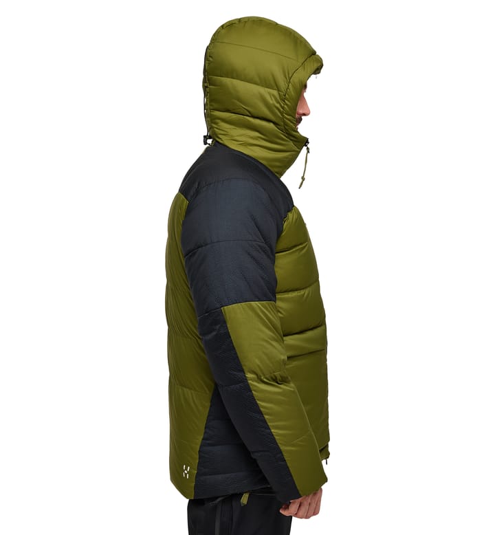 Riksgränsen Down 850 Hood Men Olive Green/True Black