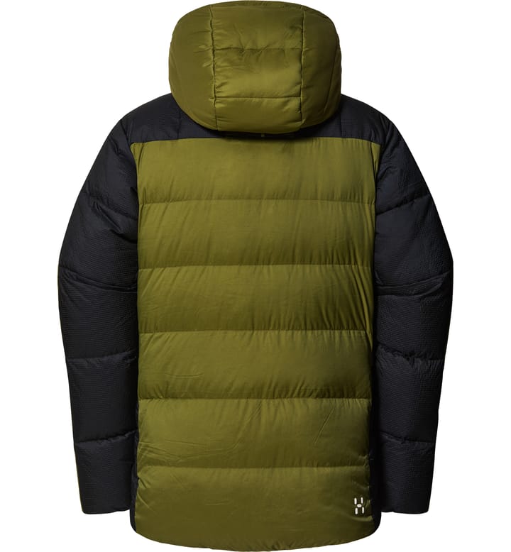 Riksgränsen Down 850 Hood Men Olive Green/True Black