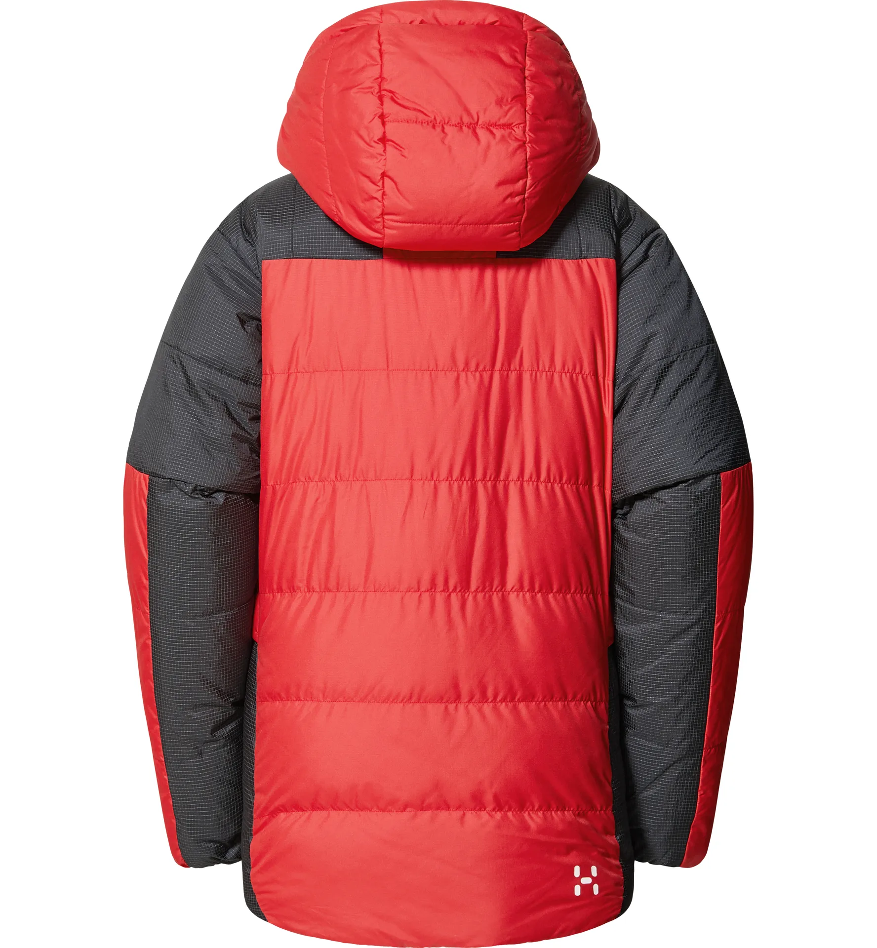 Riksgränsen Down 850 Hood Women Bright Red/True Black