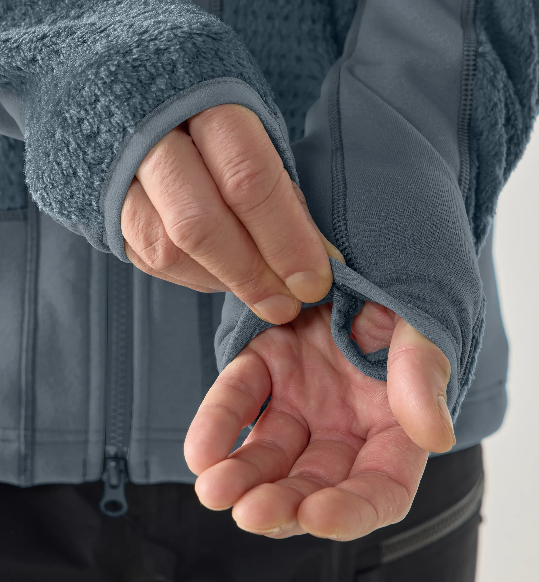 Vassi Mid Hood Men Steel Blue