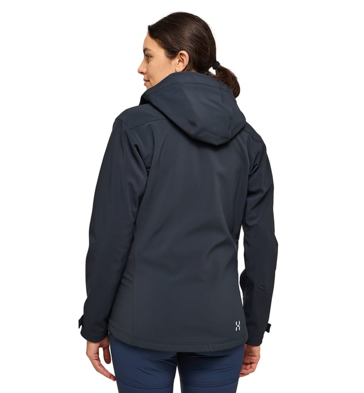 Chilly Softshell Hood Women True Black Chilly Softshell Hood Women True Black
