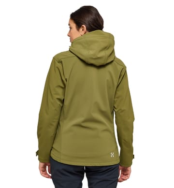 Chilly Softshell Hood Women Olive Green