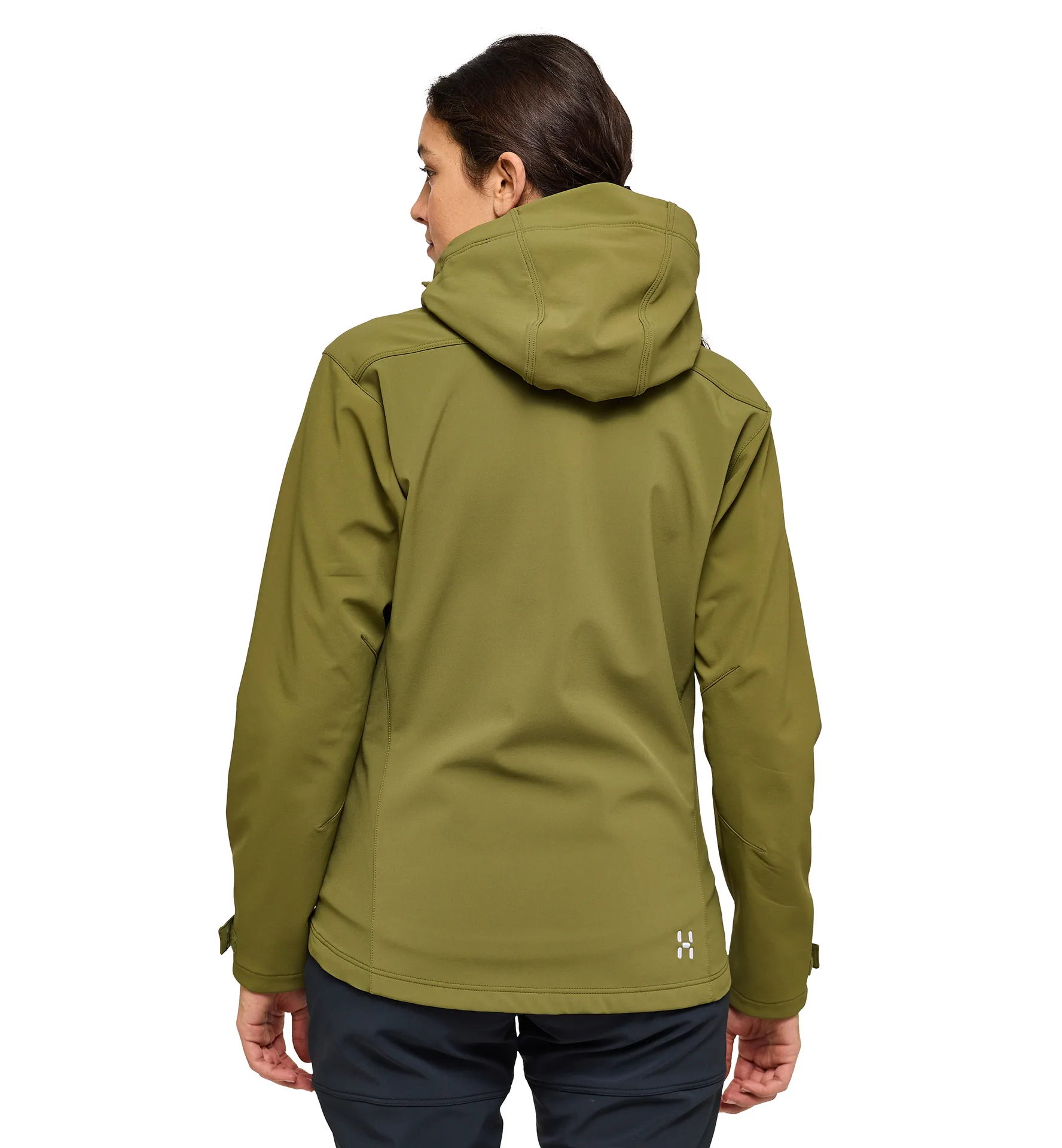 Chilly Softshell Hood Women Olive Green