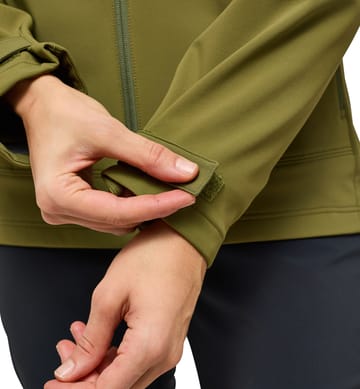 Chilly Softshell Hood Women Olive Green