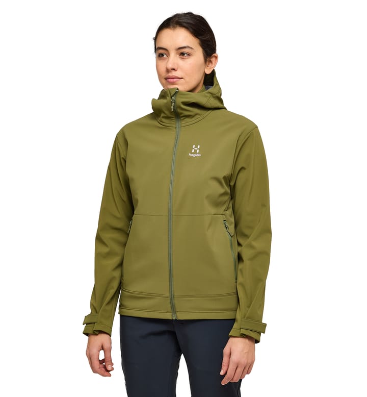 Chilly Softshell Hood Women Olive Green Chilly Softshell Hood Women Olive Green