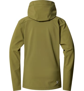 Chilly Softshell Hood Women Olive Green