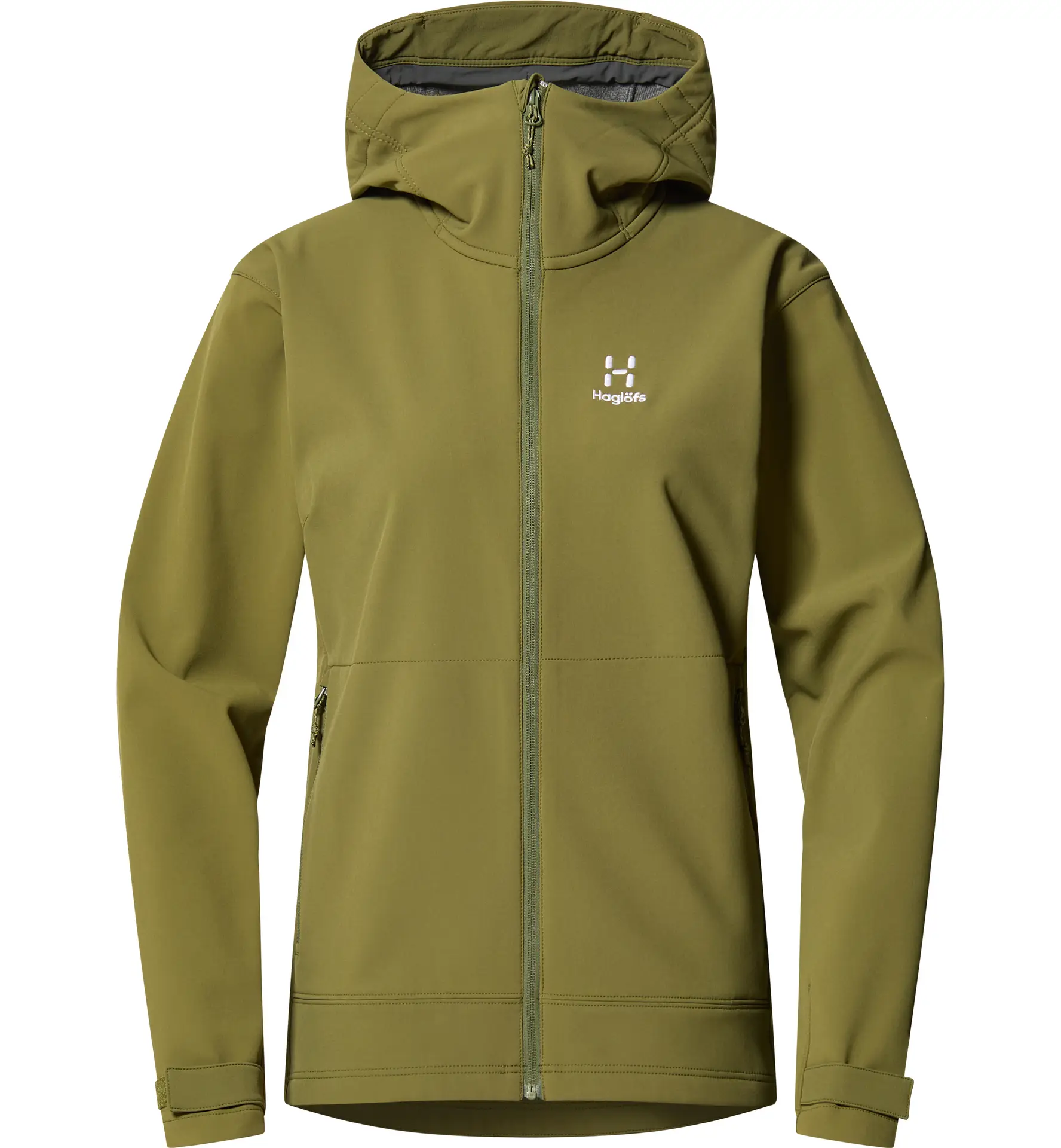 Chilly Softshell Hood Women Olive Green