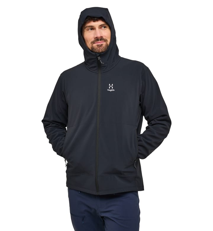 Chilly Softshell Hood Men True Black