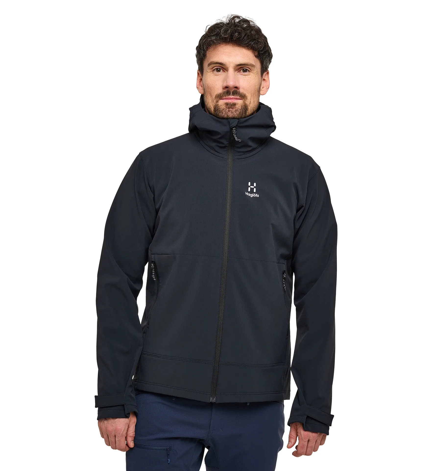 Chilly Softshell Hood Men True Black