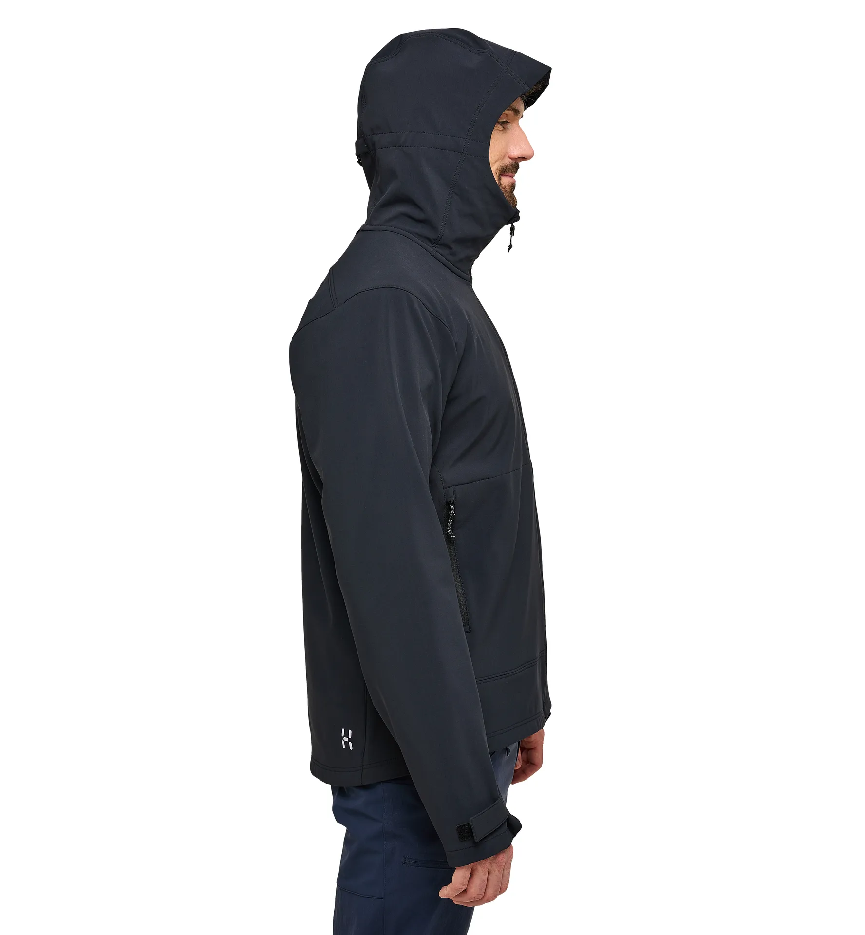 Chilly Softshell Hood Men True Black