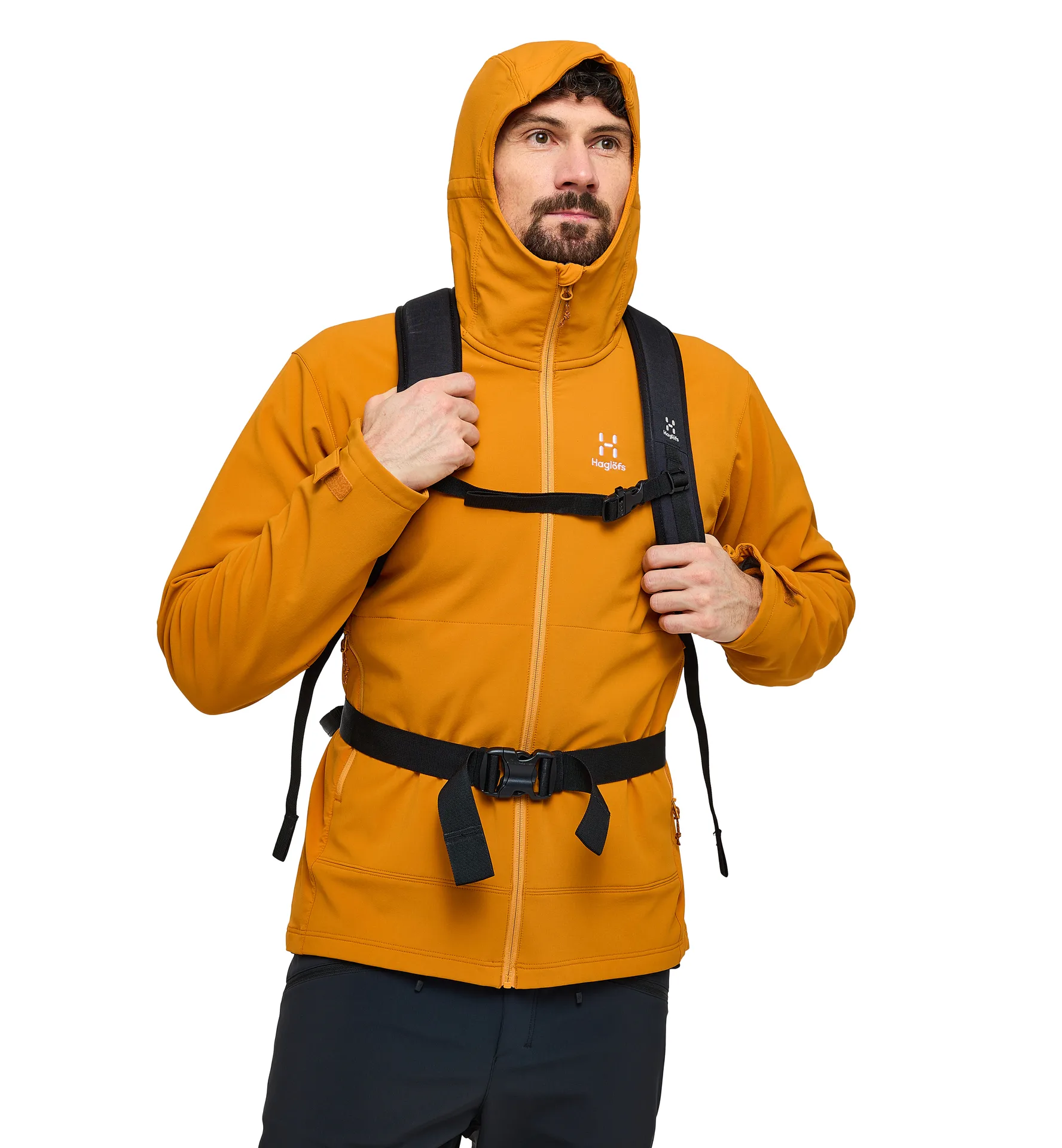 Chilly Softshell Hood Men Desert Yellow
