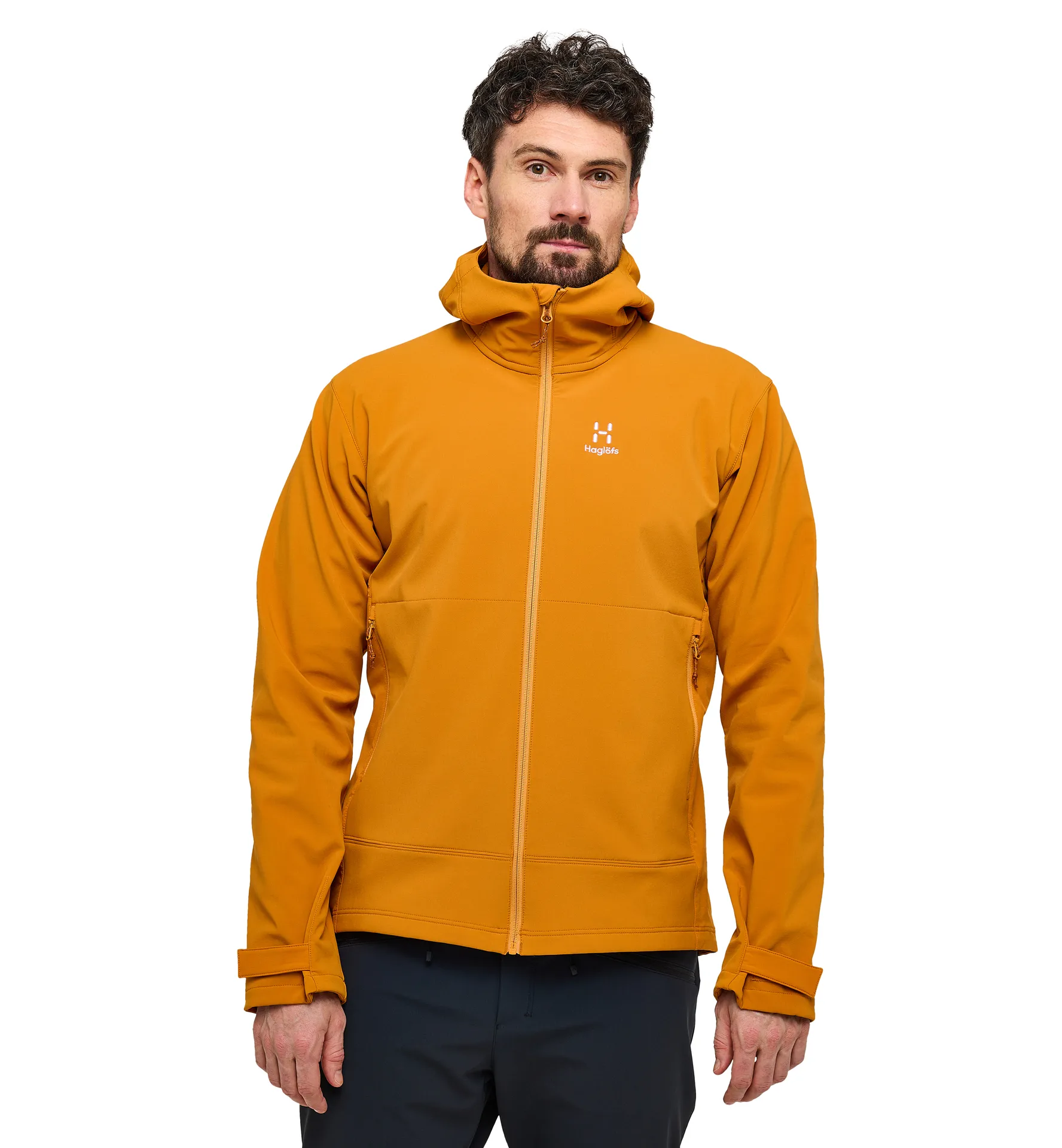 Chilly Softshell Hood Men Desert Yellow