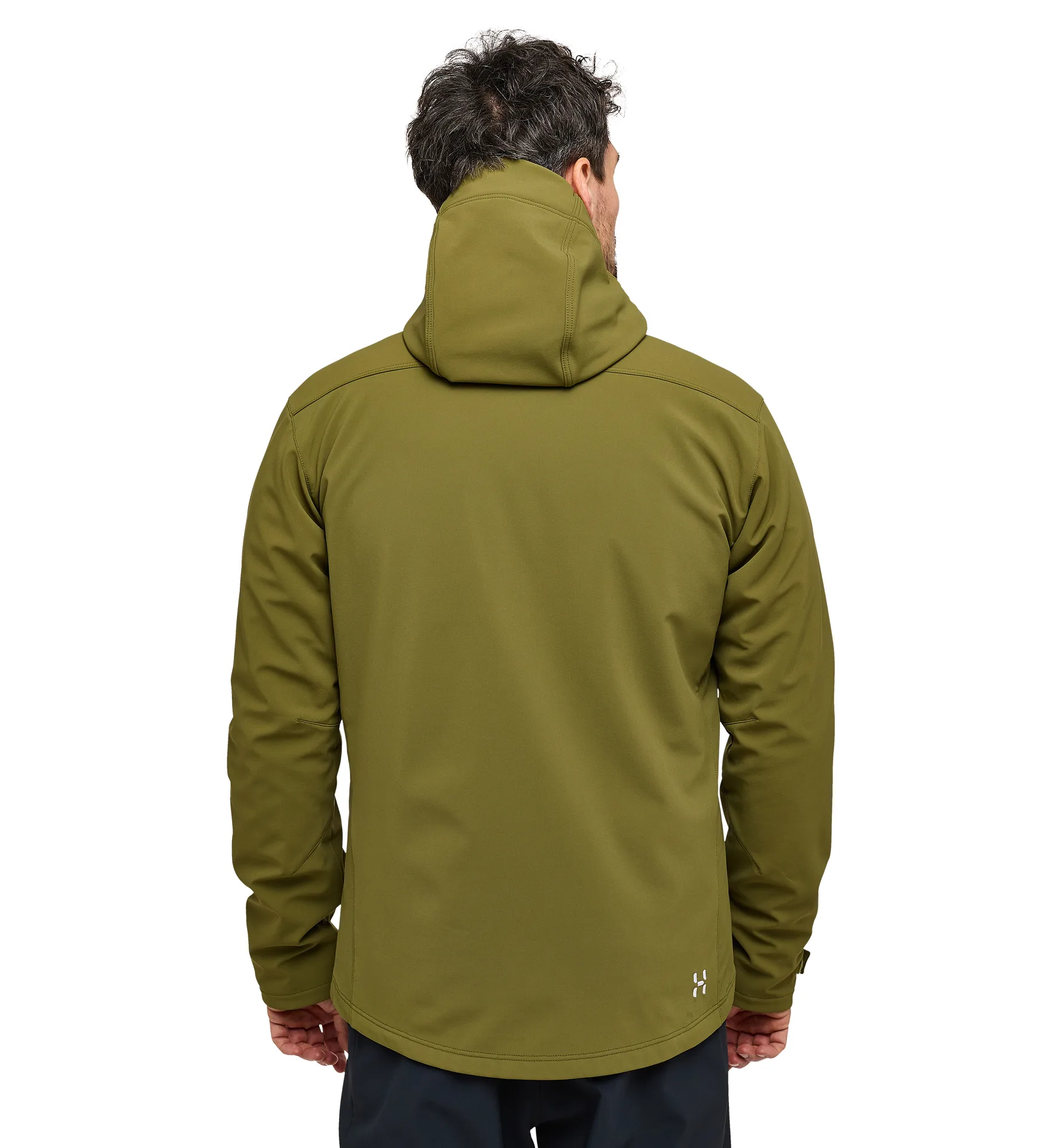 Chilly Softshell Hood Men Olive Green