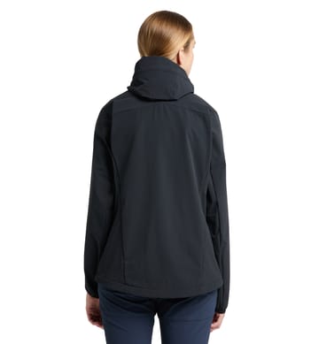 Move Softshell Hood Women True Black