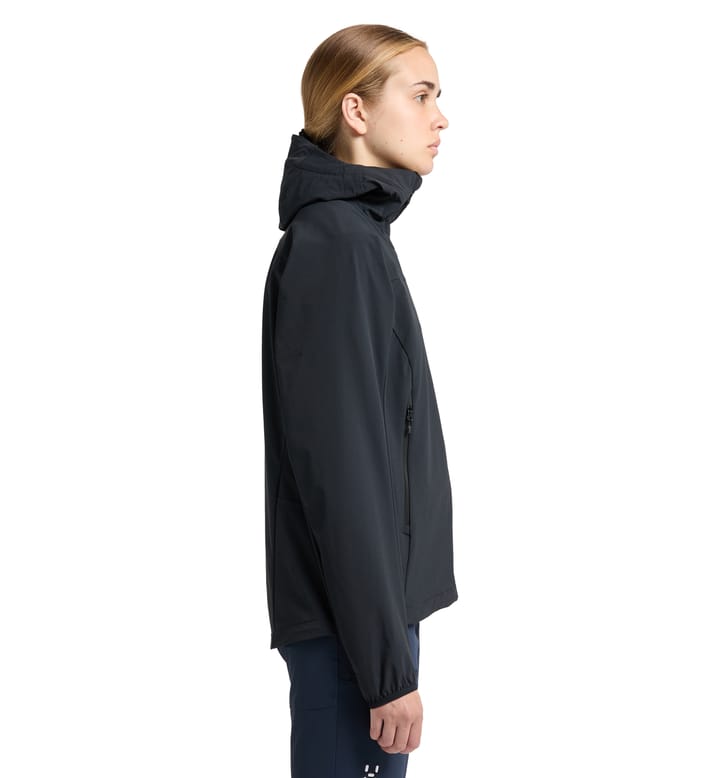 Move Softshell Hood Women True Black