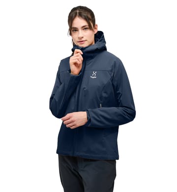 Move Softshell Hood Women Tarn Blue