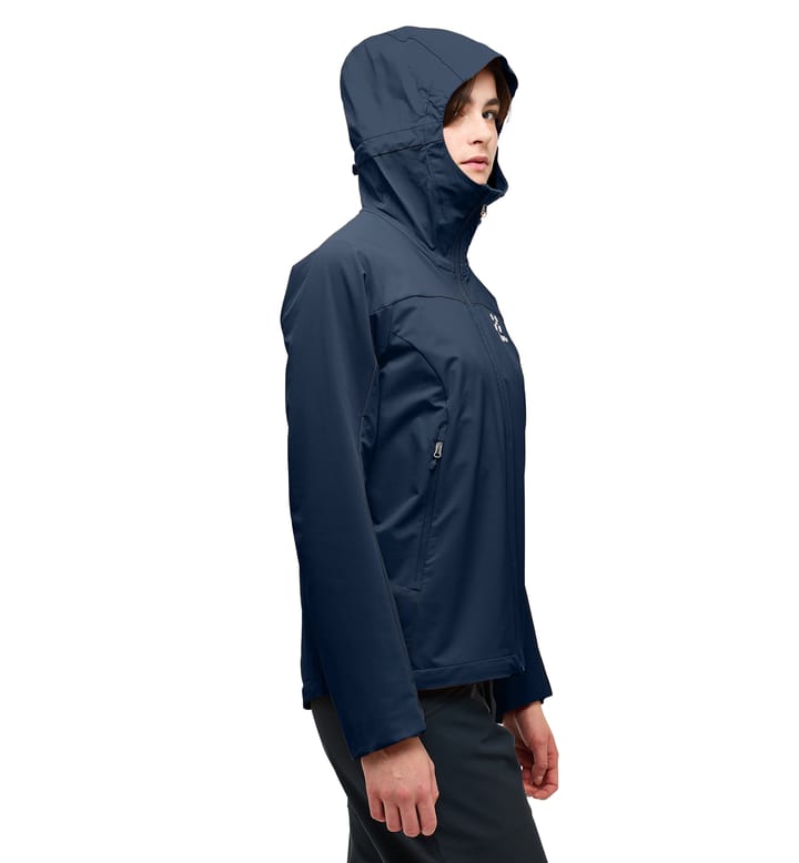 Move Softshell Hood Women Tarn Blue