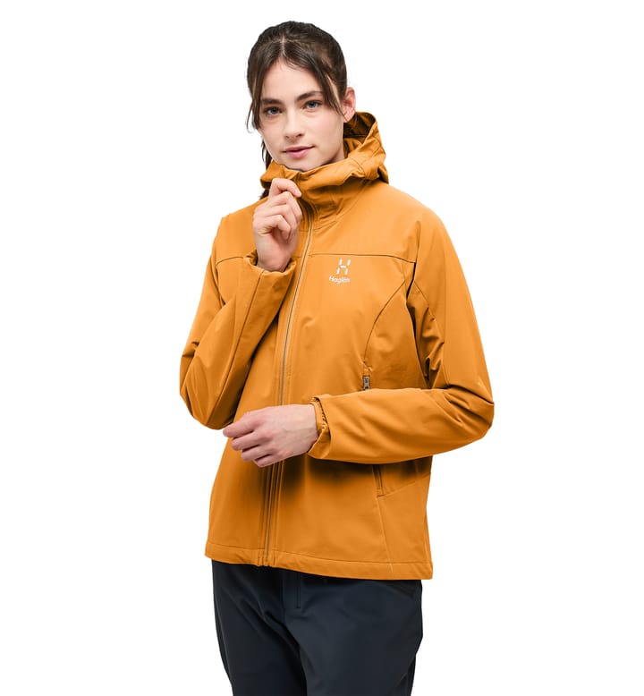 Move Softshell Hood Women Desert Yellow