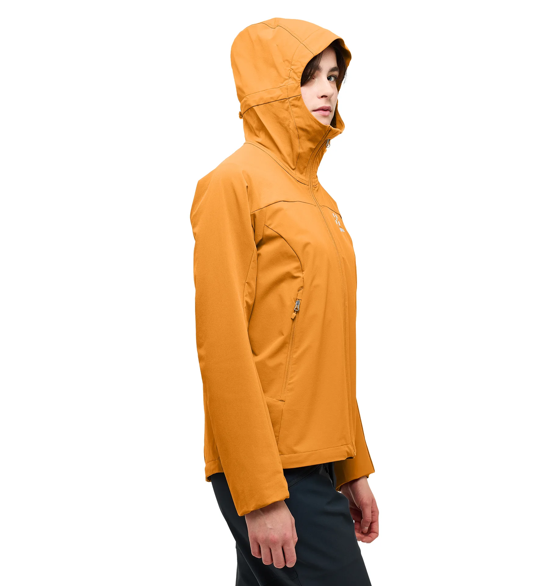 Move Softshell Hood Women Desert Yellow