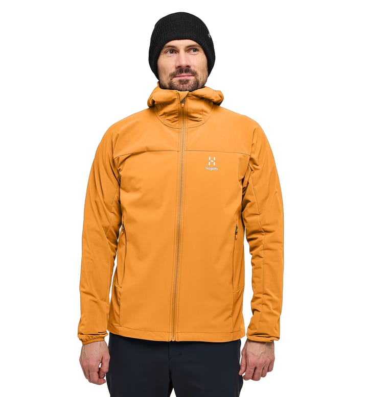 Move Softshell Hood Men Desert Yellow