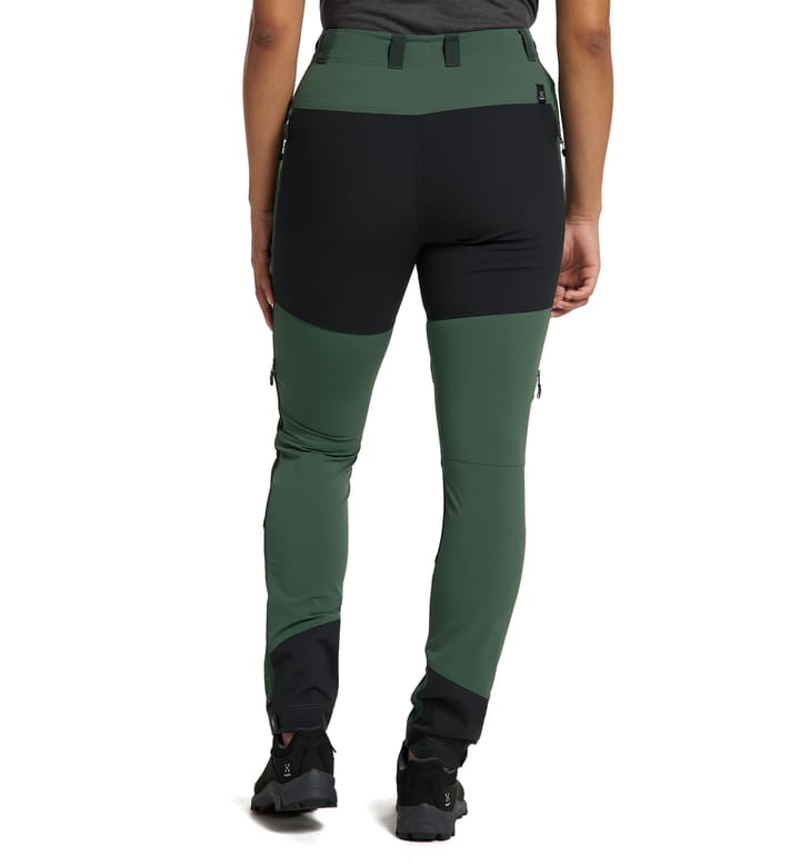 Rugged Slim Pant Women Fjell green/True black