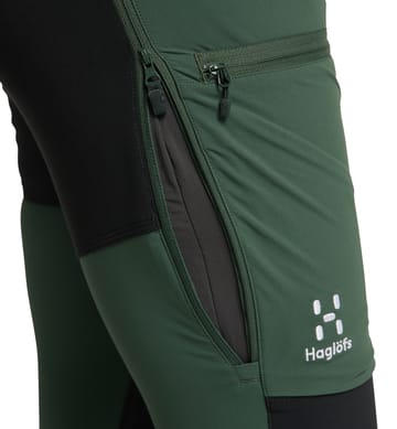 Rugged Slim Pant Women Fjell Green/True Black