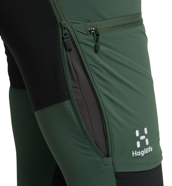 Rugged Slim Pant Women Fjell Green/True Black