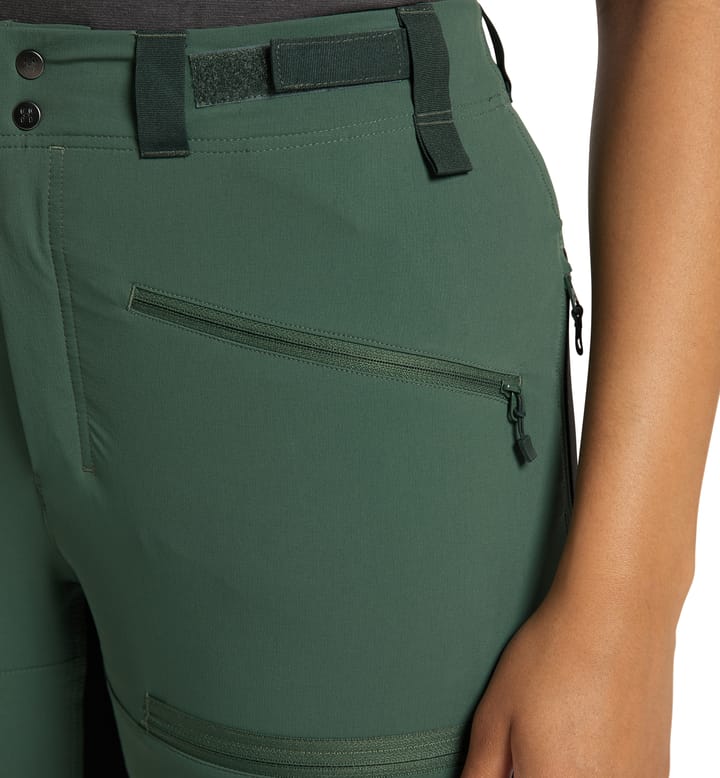 Rugged Slim Pant Women Fjell Green/True Black