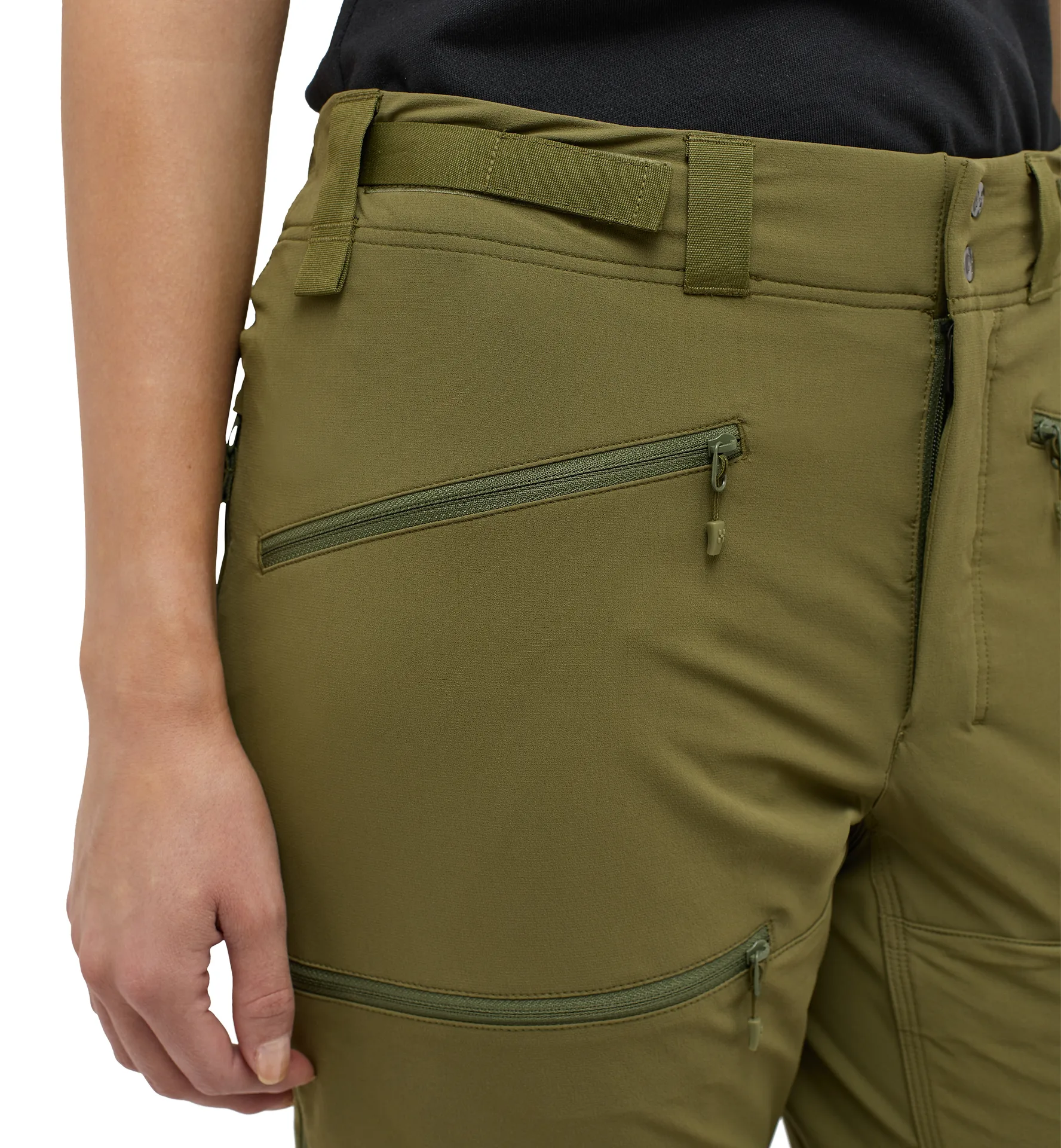 Rugged Slim Pant Women Olive Green
