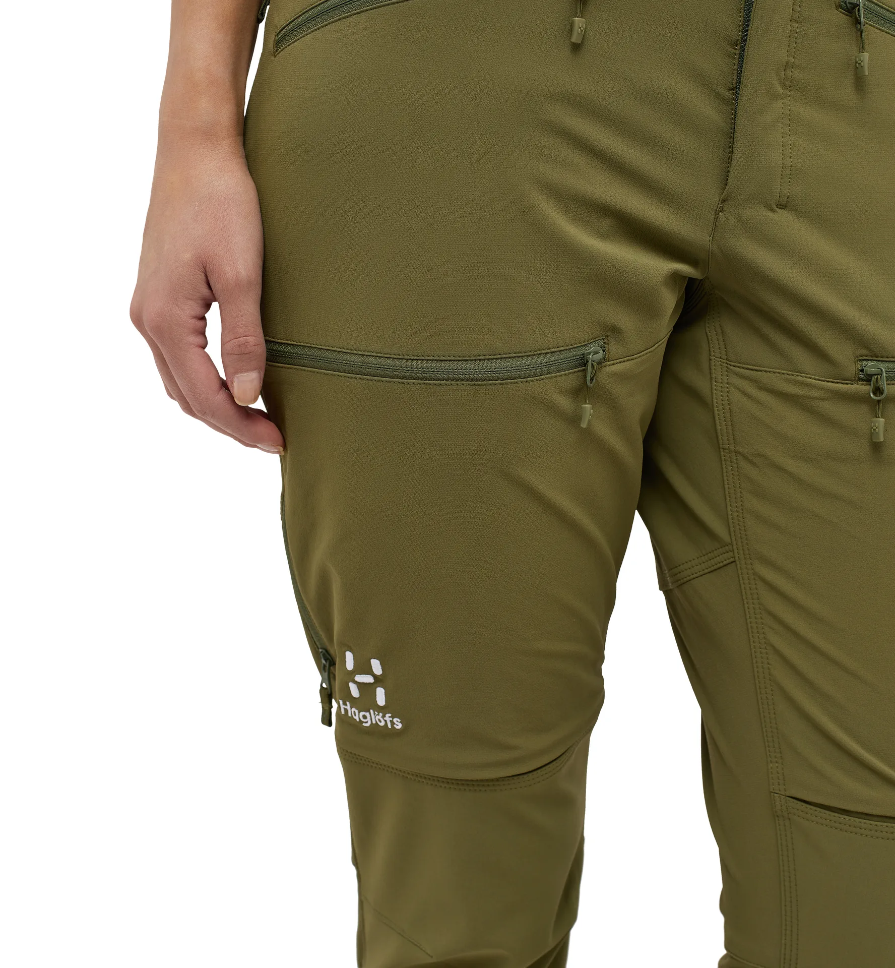 Rugged Slim Pant Women Olive Green