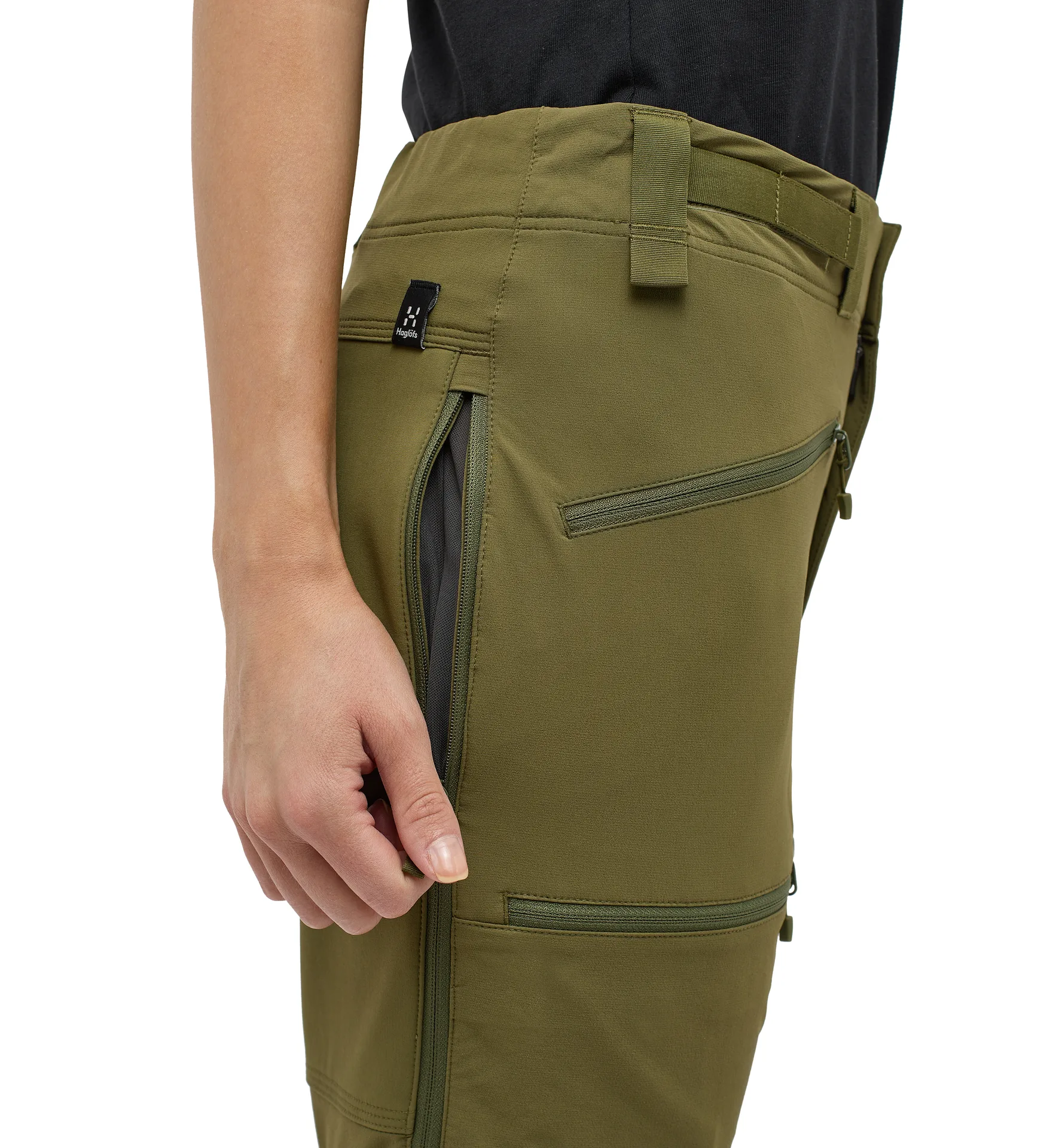 Rugged Slim Pant Women Olive Green