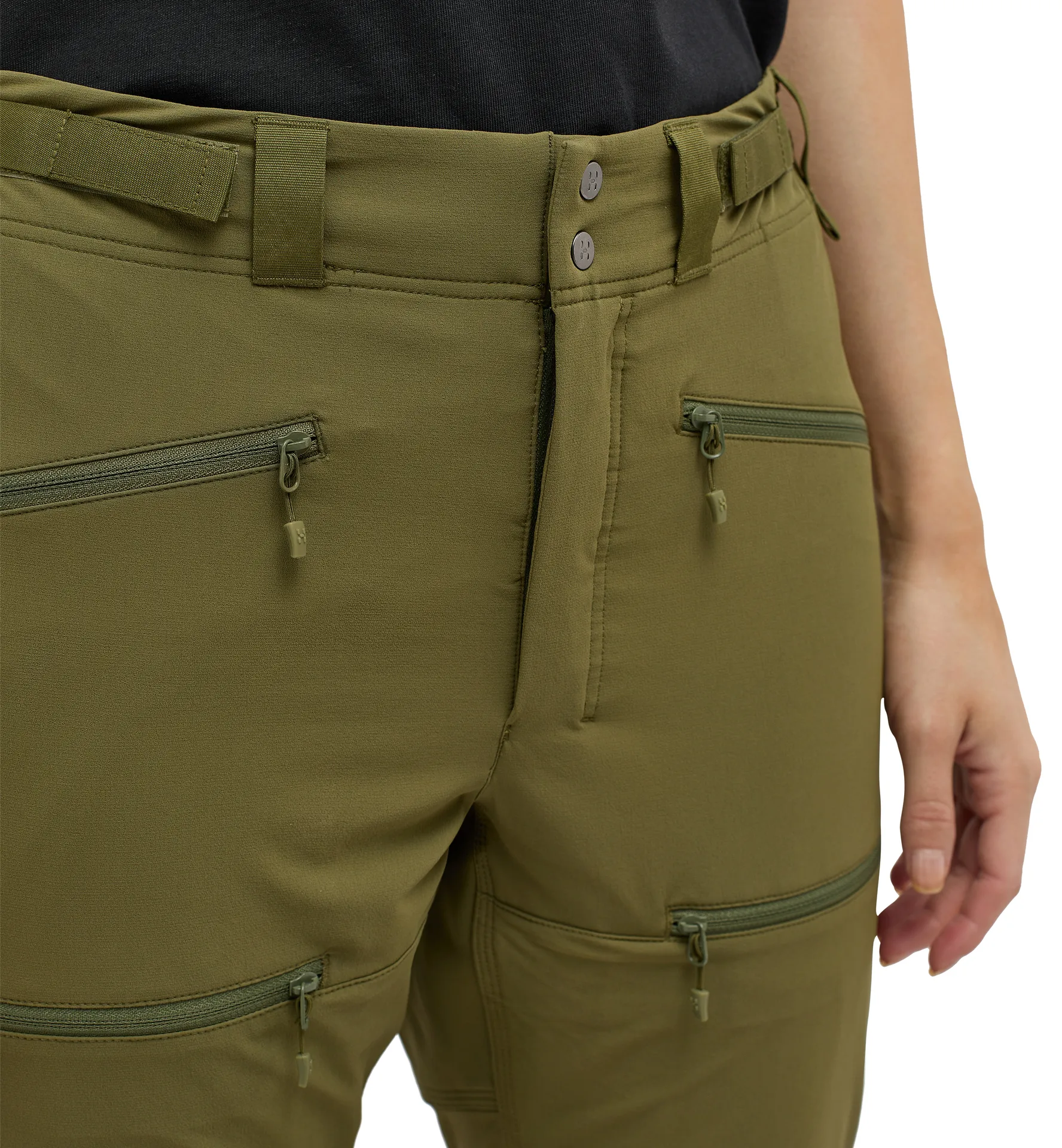 Rugged Slim Pant Women Olive Green