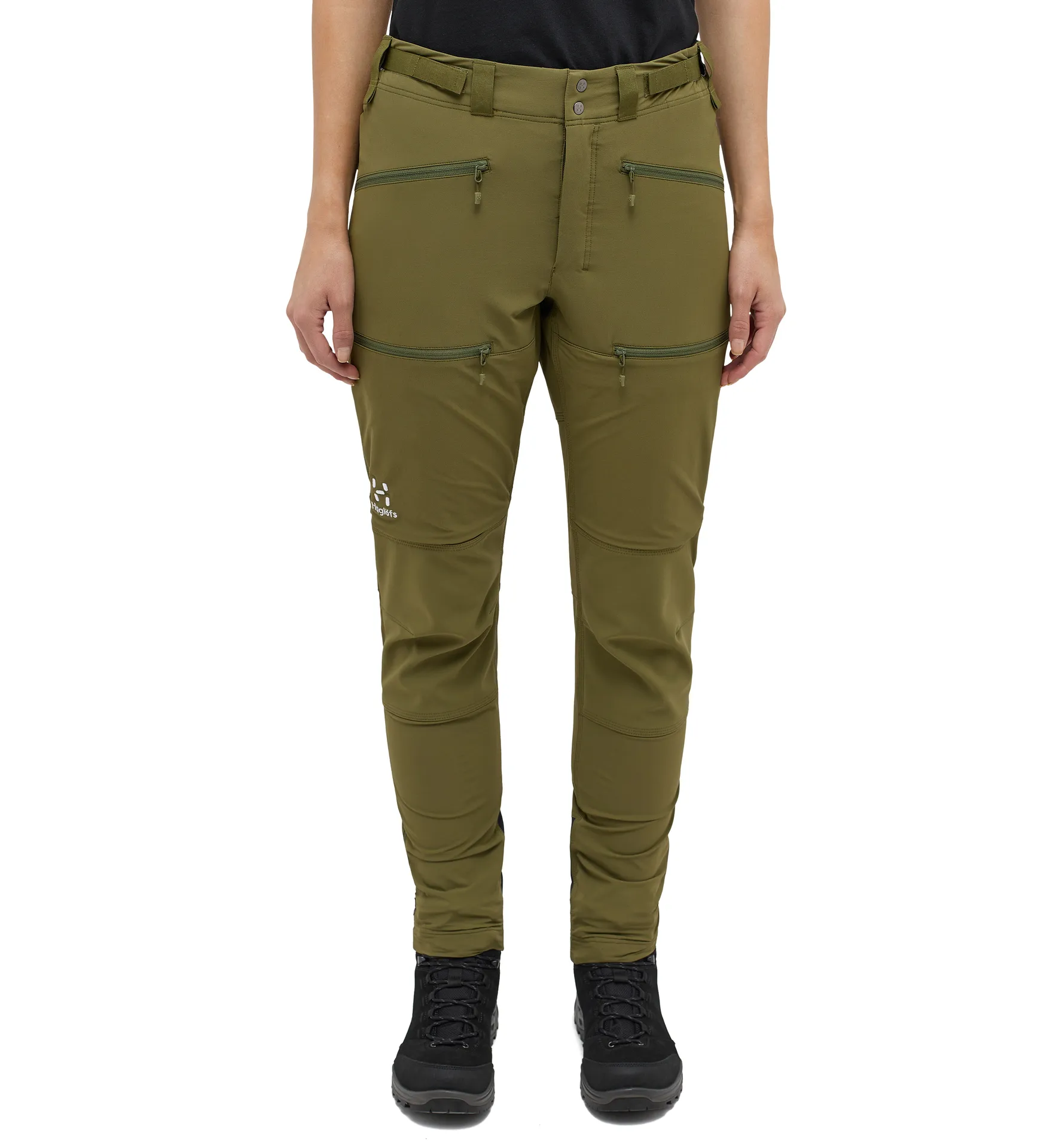 Rugged Slim Pant Women Olive Green