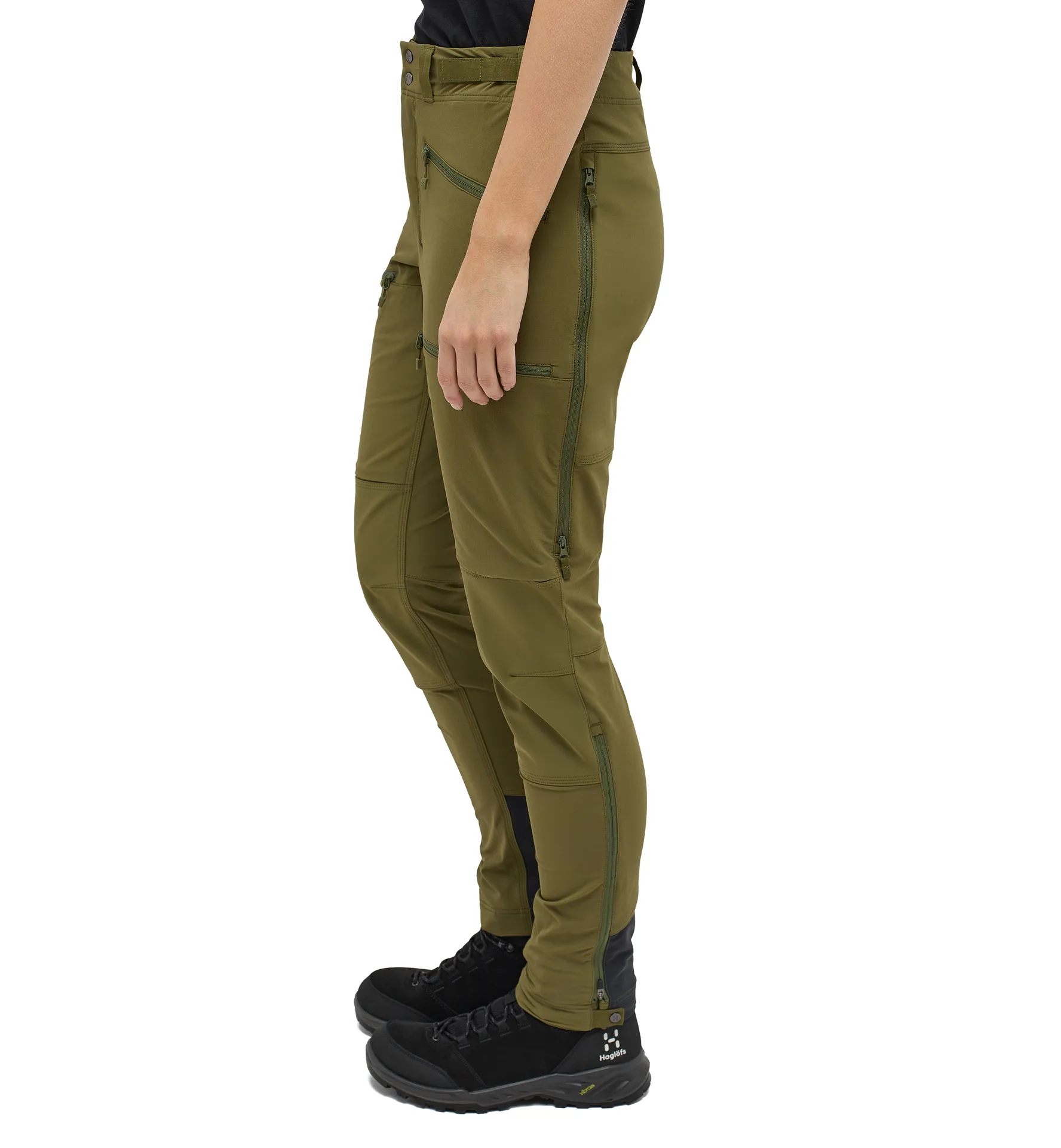 Rugged Slim Pant Women Olive Green