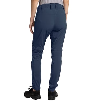 Lite Slim Zip-Off Pant Women Tarn Blue