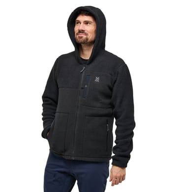 Malung Pile Hood Men True Black