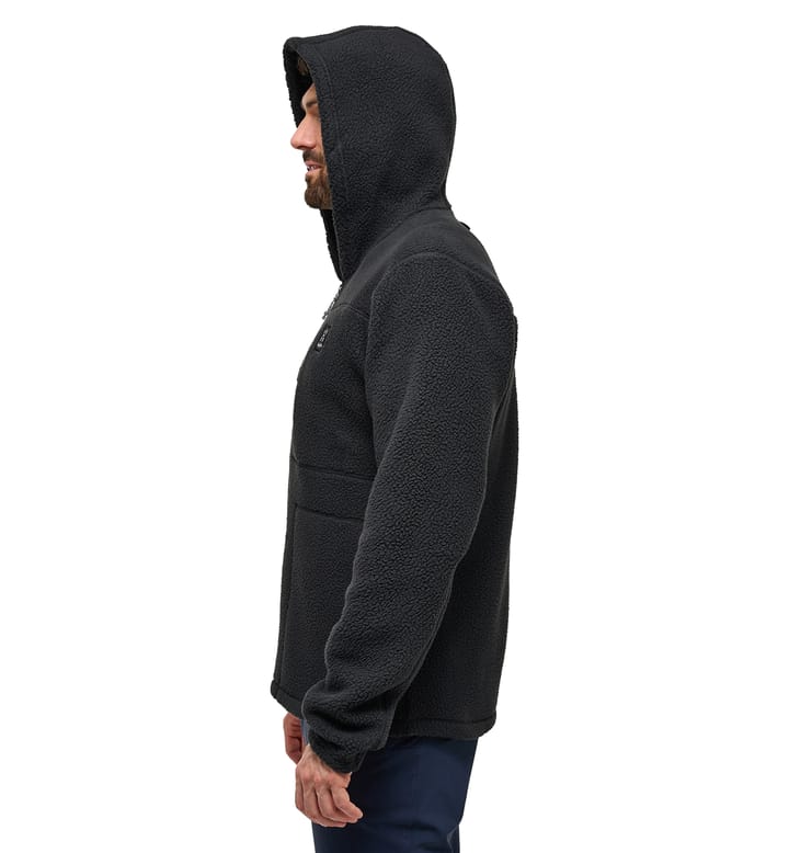 Malung Pile Hood Men True Black