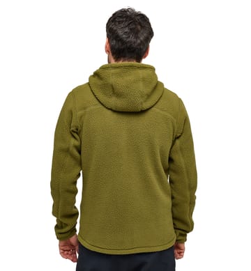 Malung Pile Hood Men Olive Green