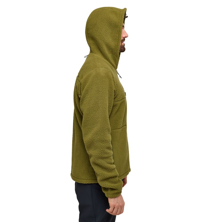 Malung Pile Hood Men Olive Green