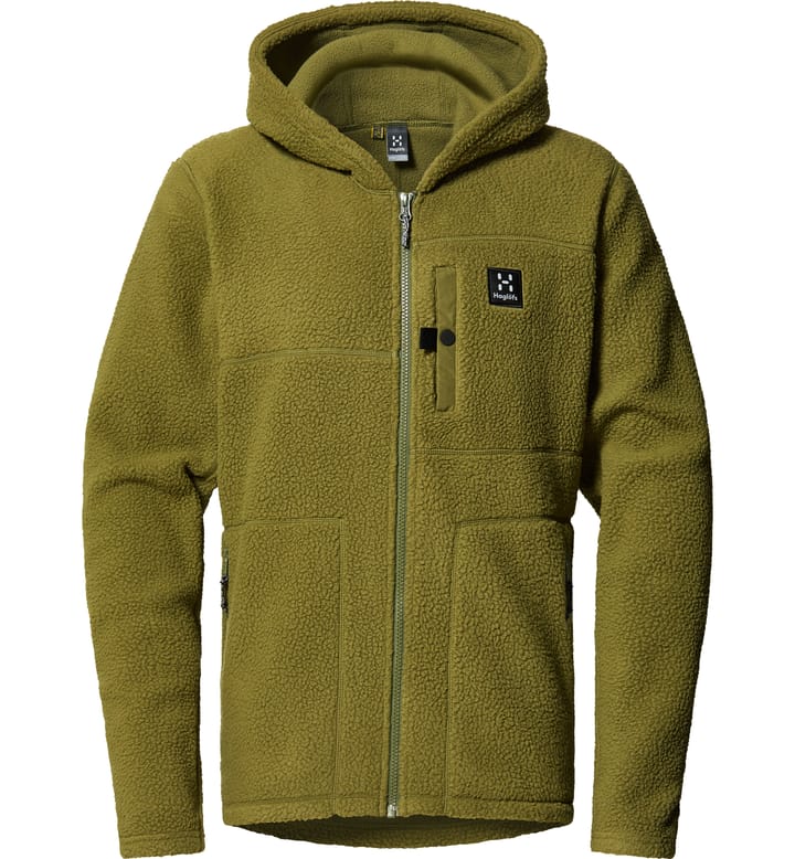 Malung Pile Hood Men Olive Green