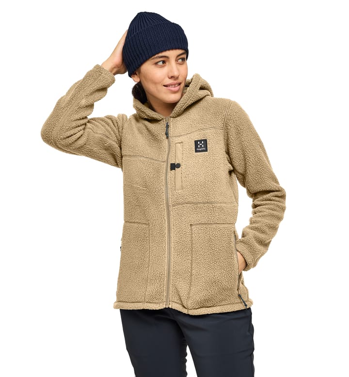 Malung Pile Hood Women Sand