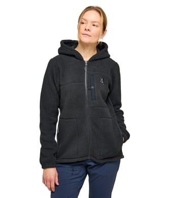 Malung Pile Hood Women True Black