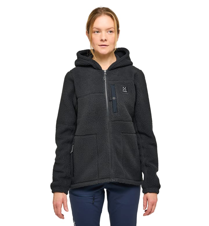 Malung Pile Hood Women True Black